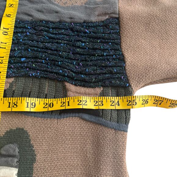 VINTAGE ABSTRACT PATTERN KNITTED PULLOVER SWEATER COOGIE STYLE A.DINER MEN SZ XL - Picture 9 of 14